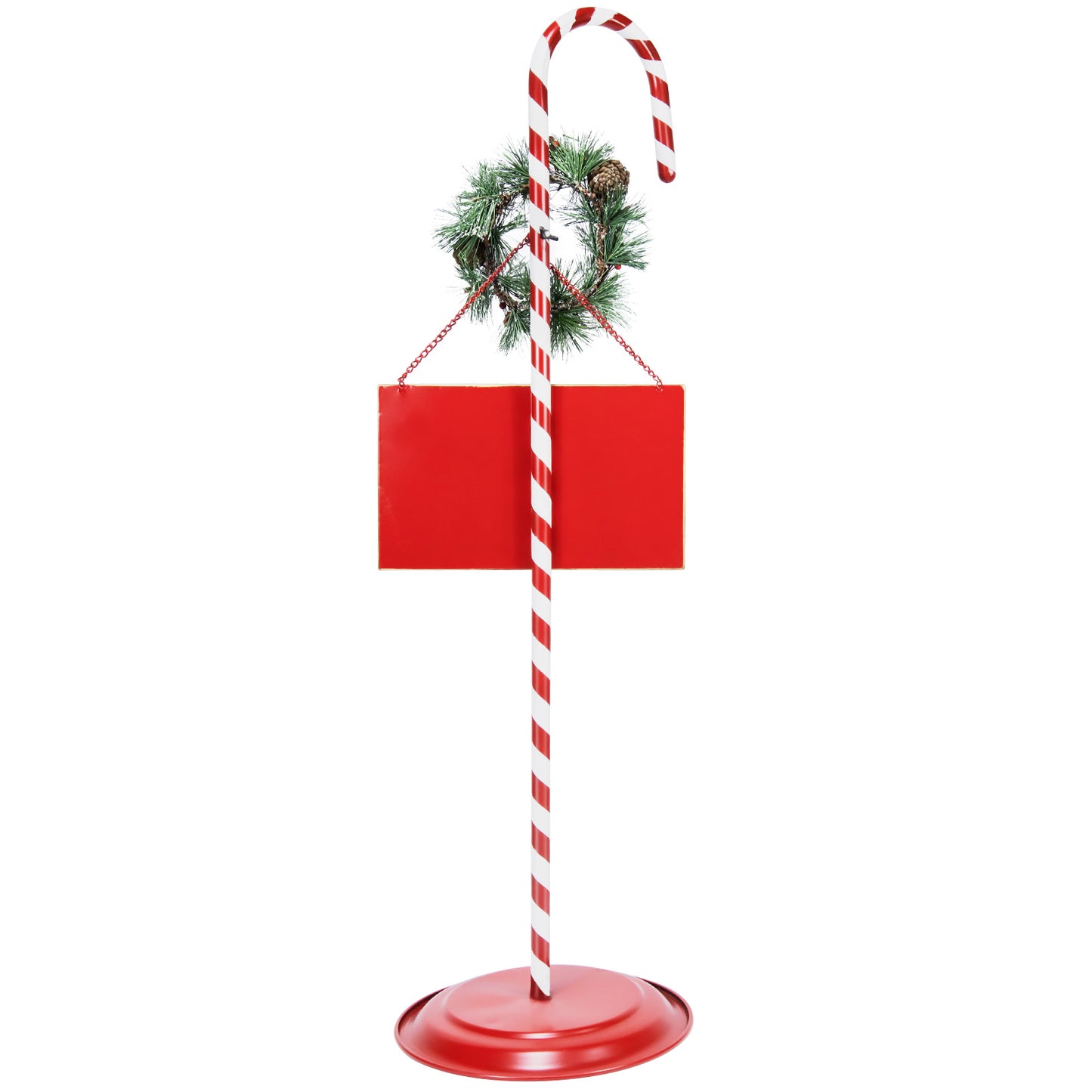 Merry Christmas Outdoor Candy Cane Sign Decoration