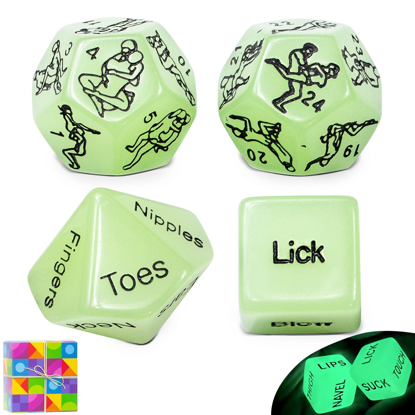 Date Night Dice, Decision Dice Game,4pcs