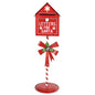 Christmas Standing Santa Mailbox with a Bow