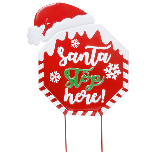 Christmas Direction Sign Yard Stake