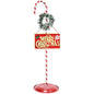 Merry Christmas Outdoor Candy Cane Sign Decoration