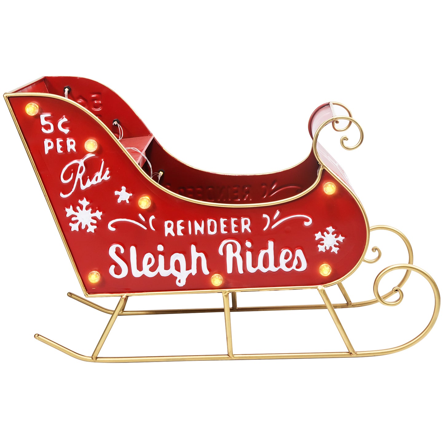 LED Christmas Sleigh Decoration