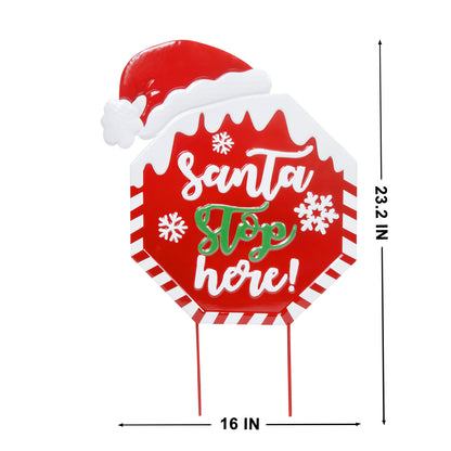 Christmas Direction Sign Yard Stake