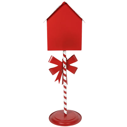 Christmas Standing Santa Mailbox with a Bow