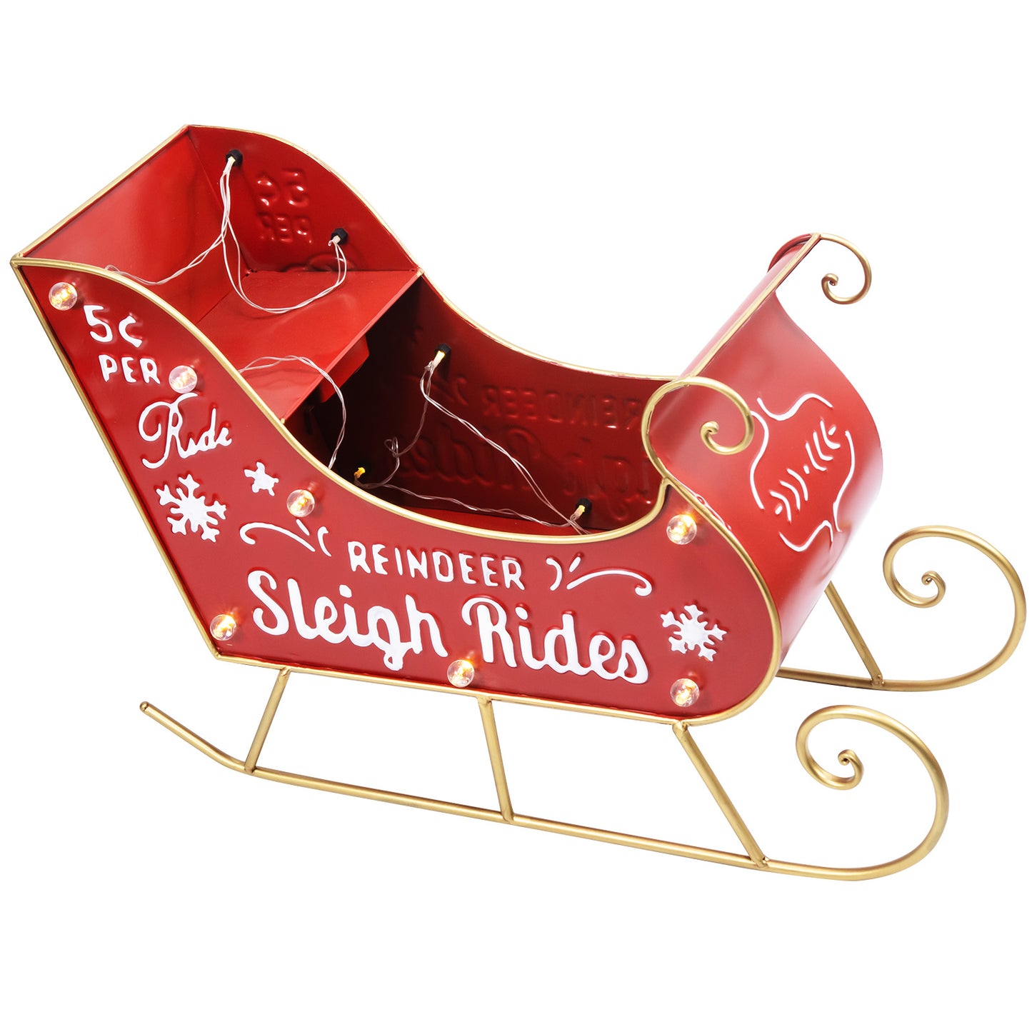LED Christmas Sleigh Decoration